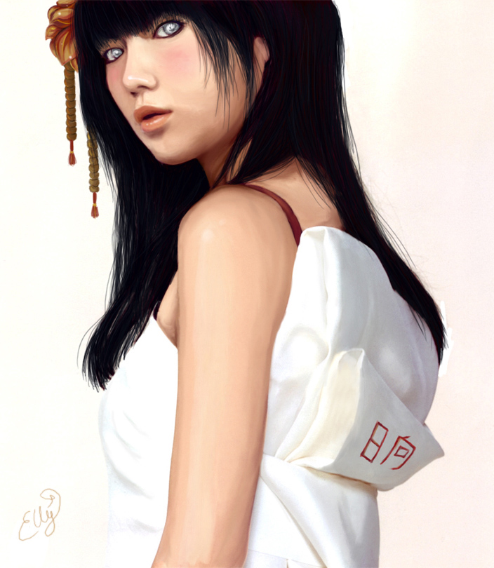 hyuuga hinata (naruto) drawn by camille_gaboriau