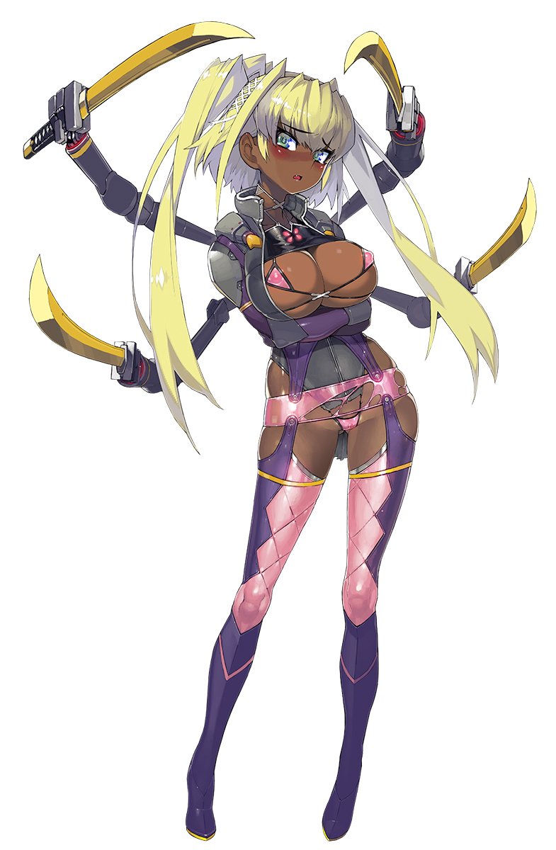 yomi akitsu (taimanin and 1 more) drawn by namaniku_atk