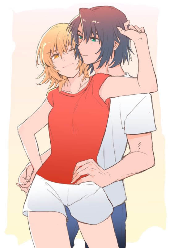 cagalli yula athha and athrun zala (gundam and 1 more) drawn by kimi88407604