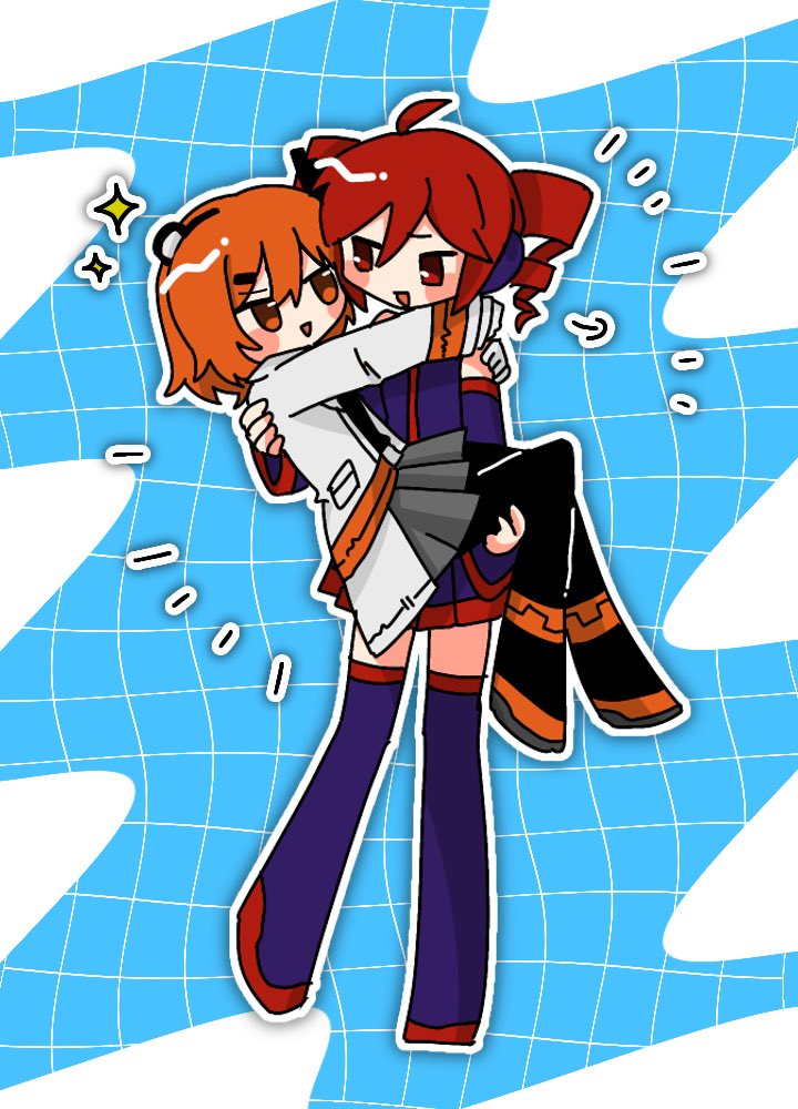 kasane teto and adachi rei (utau and 1 more) drawn by kyomu_305