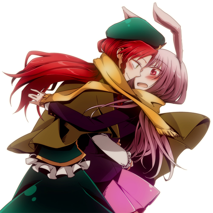 reisen udongein inaba and hong meiling (touhou) drawn by megumiya