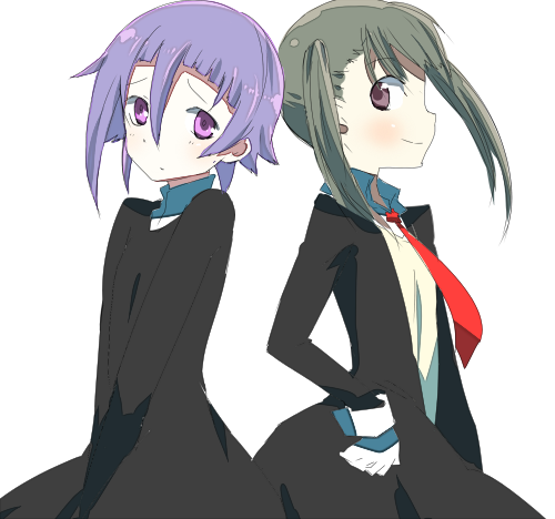 maka albarn and crona (soul eater) drawn by eka_eri