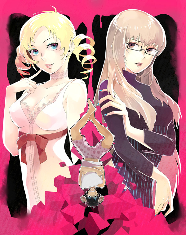catherine, katherine mcbride, and vincent brooks (catherine) drawn by 723_(tobi)