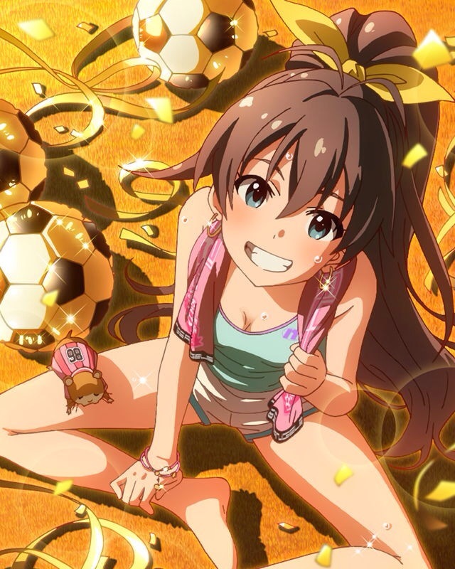 ganaha hibiki and hamuzou (idolmaster and 1 more)