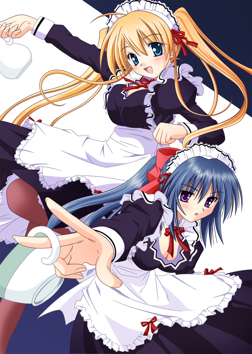 noihara himari and lizlett l. chelsie (omamori himari)