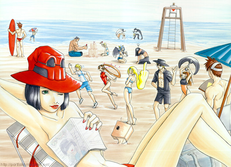 bridget, dizzy, may, millia rage, sol badguy, and 13 more (guilty gear and 1 more)