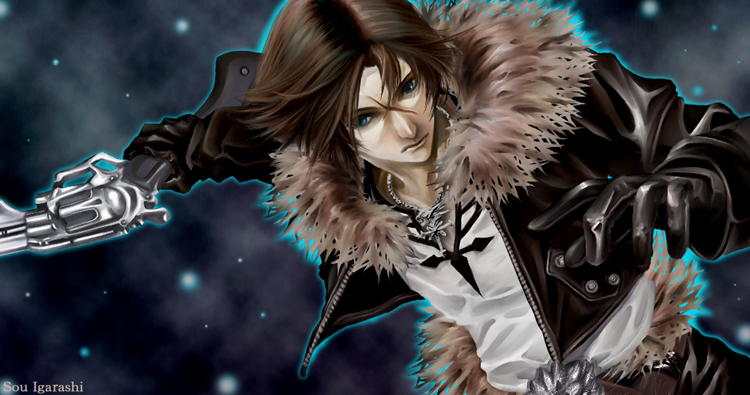 squall leonhart (final fantasy and 2 more) drawn by sou_igarashi