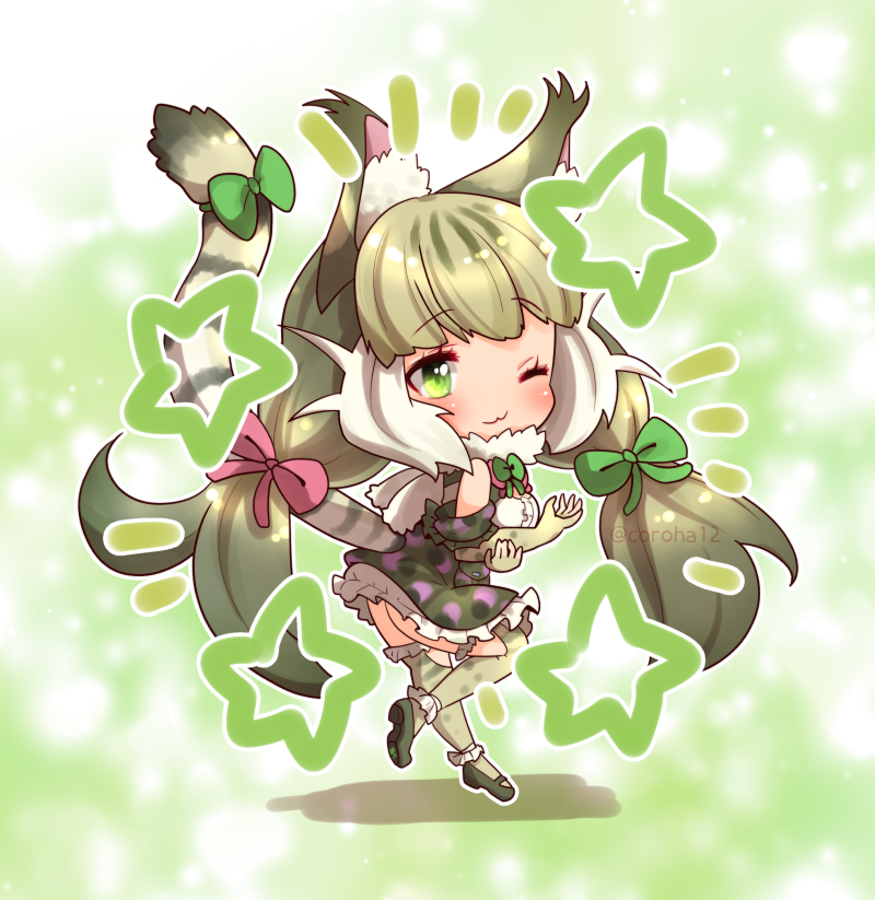 jungle cat (kemono friends and 1 more) drawn by coroha