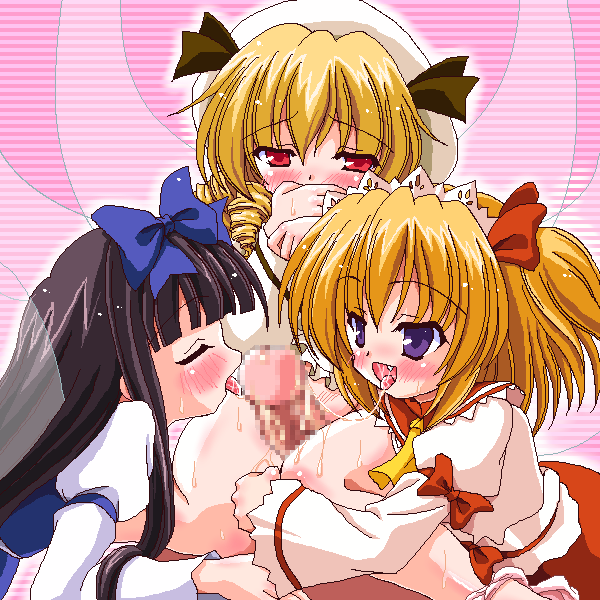 star sapphire, luna child, and sunny milk (touhou) drawn by yamu_(reverse_noise)