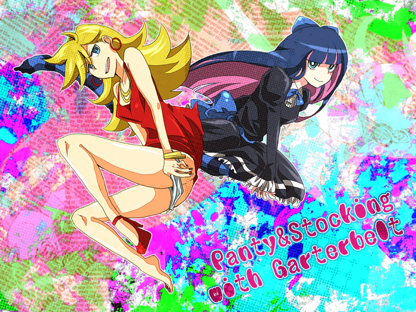 stocking and panty (panty & stocking with garterbelt) drawn by uet