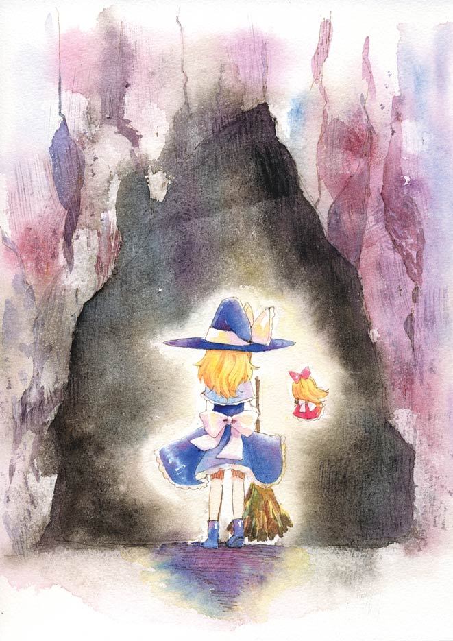 kirisame marisa and shanghai doll (touhou) drawn by shiroaisa