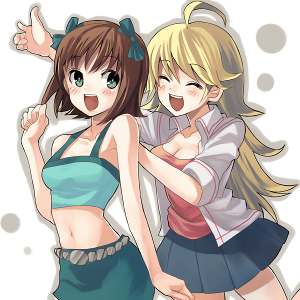 hoshii miki and amami haruka (idolmaster) drawn by yui_tooru