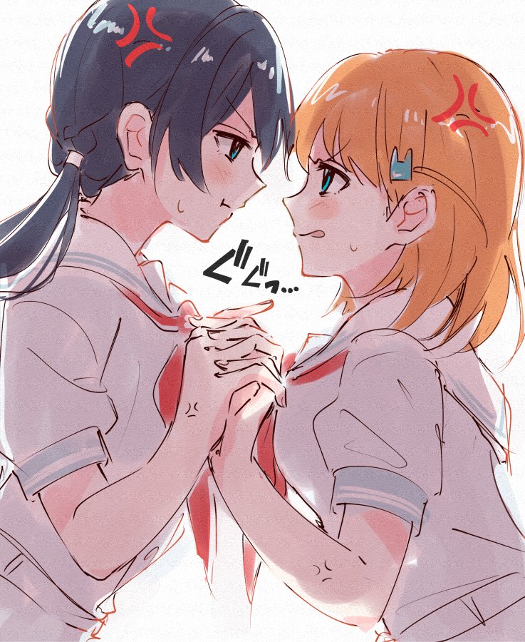 hinoshita kaho and murano sayaka (love live! and 1 more) drawn by skt_(ryxxxxx)