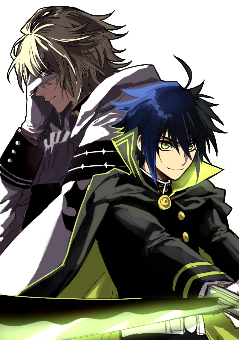 hyakuya yuuichirou and hyakuya mikaela (owari no seraph) drawn by xrjingx