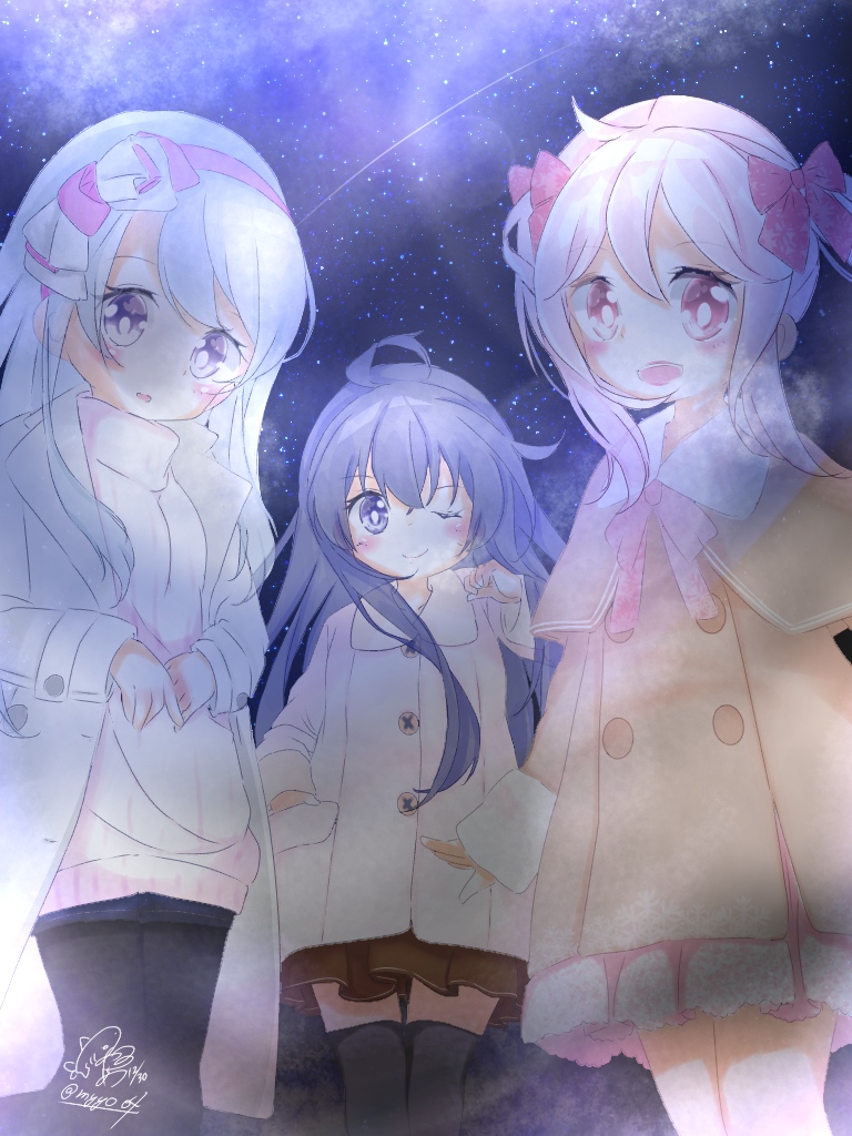 akatsuki, sazanami, and sagiri (kantai collection) drawn by chame_(myyo04)