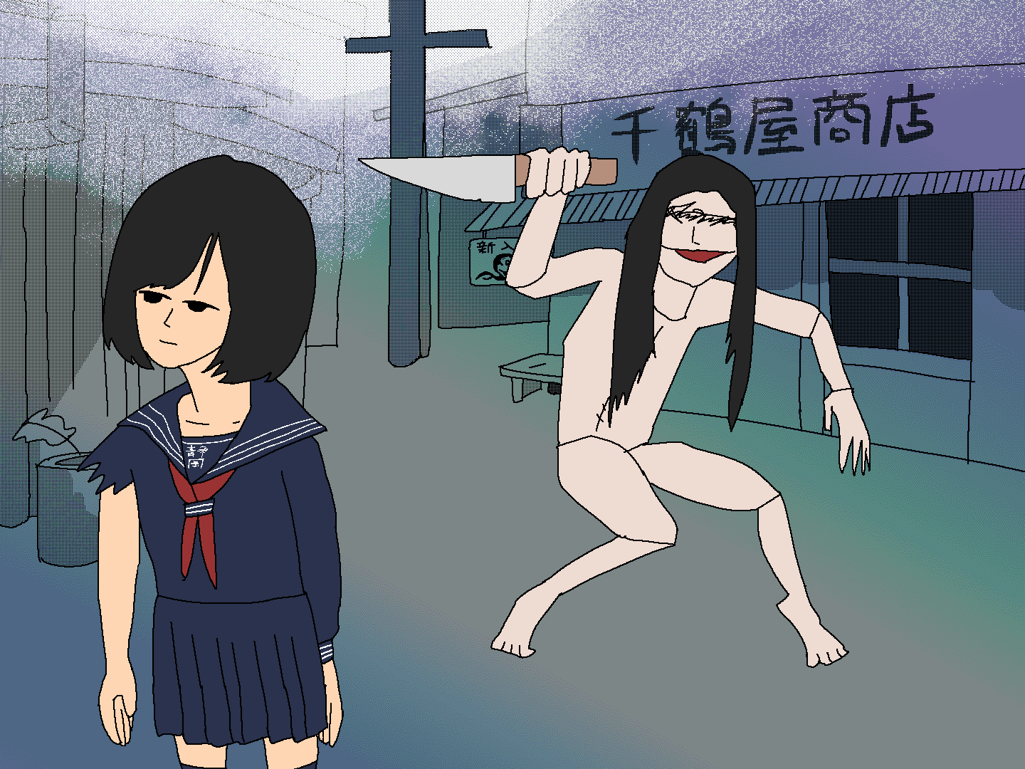 takobue and shimizu hinako (silent hill and 1 more) drawn by ronunununu