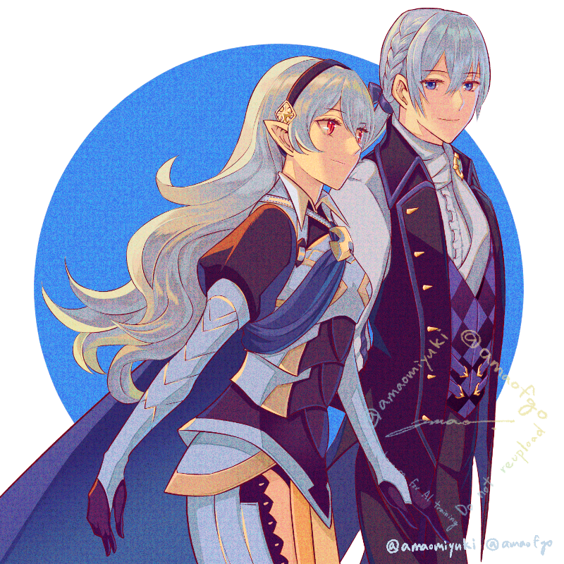 female corrin and jakob (fire emblem and 1 more) drawn by amao_miyuki