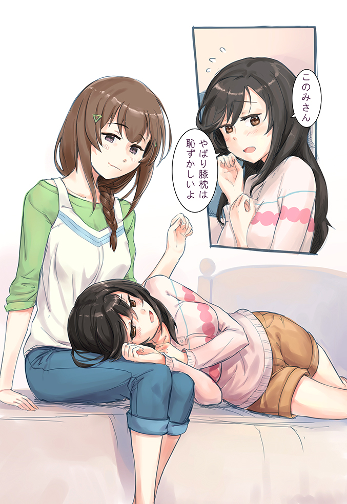 ichijou hotaru and fujimiya konomi (non non biyori) drawn by pd_(seripanda)