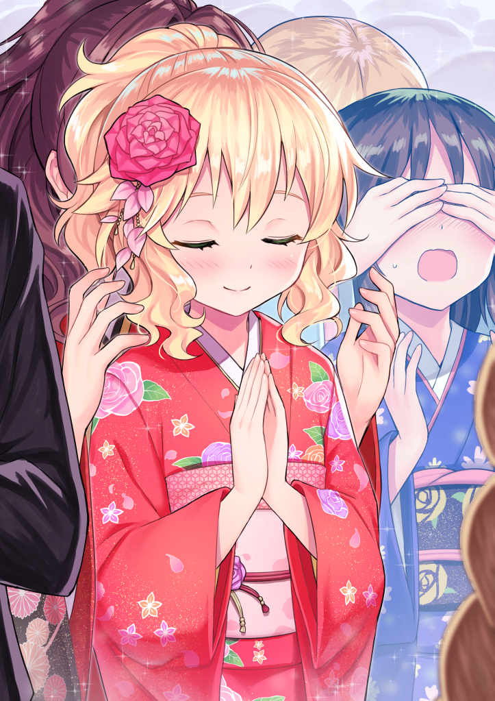 producer, tachibana arisu, ichinose shiki, sakurai momoka, and miyamoto frederica (idolmaster and 1 more) drawn by matanonki