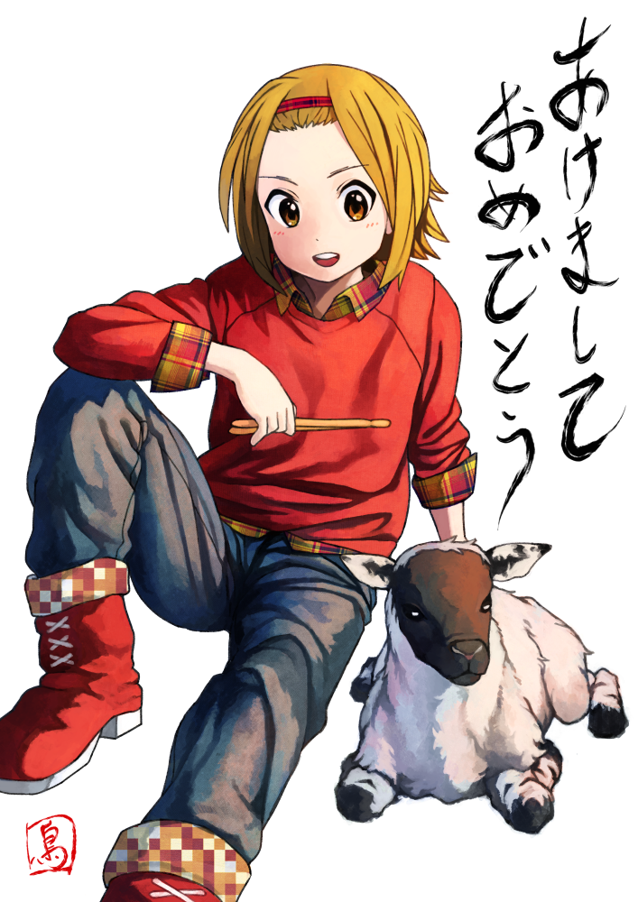tainaka ritsu (k-on!) drawn by toriyama_arare