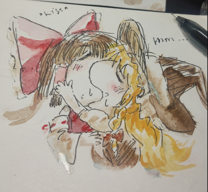 hakurei reimu and kirisame marisa (touhou) drawn by sparkle71059204