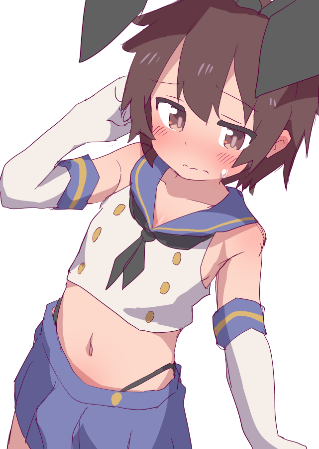 shimakaze and sakurada yuuta (kantai collection and 1 more) drawn by hatafuta