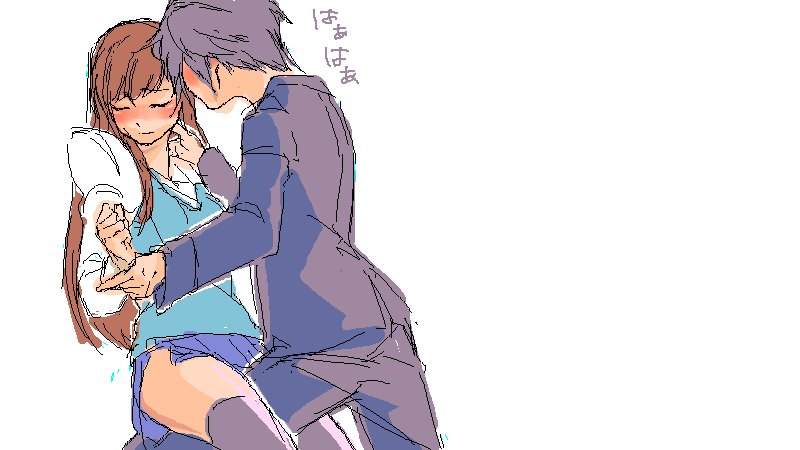 lumia waber and hyuga ryght (phantasy star and 2 more) drawn by fukuro_kouji