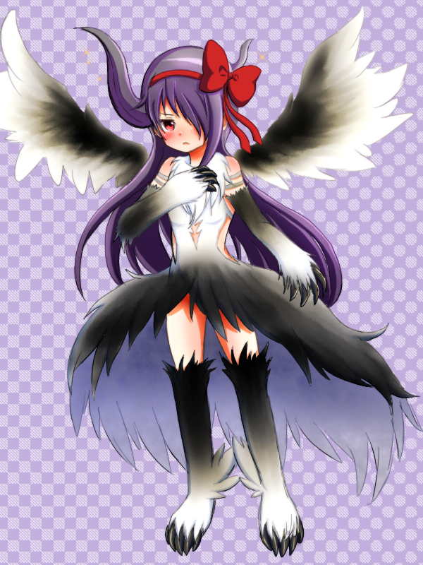 akemi homura and akuma homura (mahou shoujo madoka magica and 1 more) drawn by pedo_maji