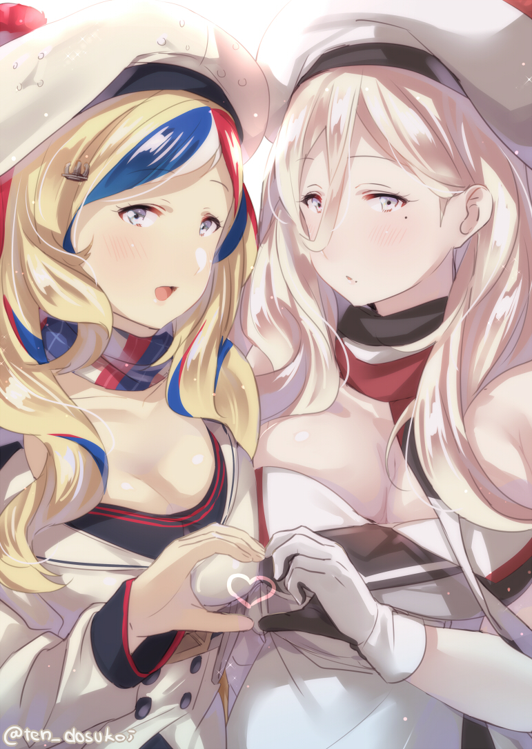 richelieu and commandant teste (kantai collection) drawn by juurouta