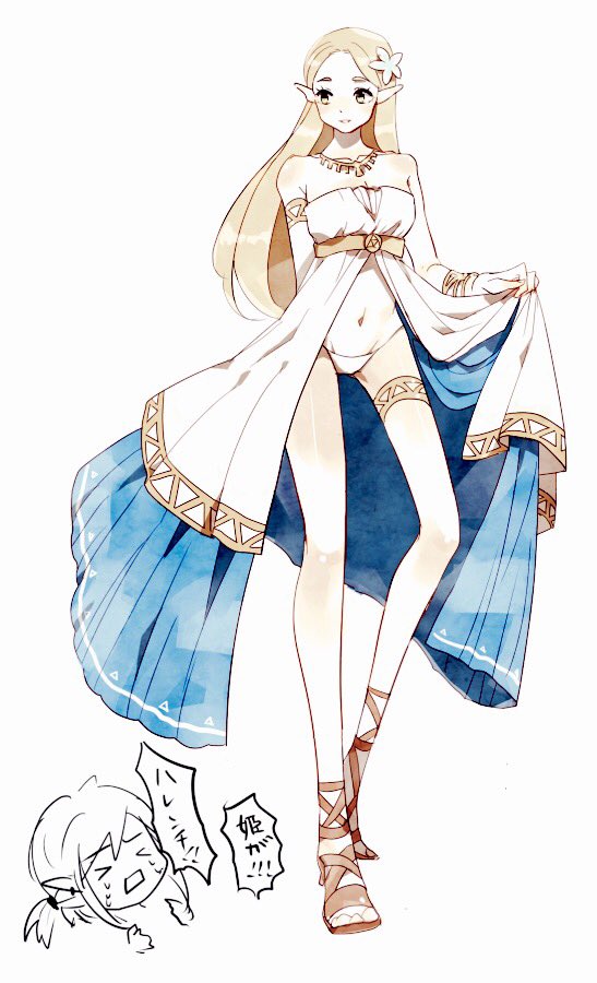 link and princess zelda (the legend of zelda and 1 more)