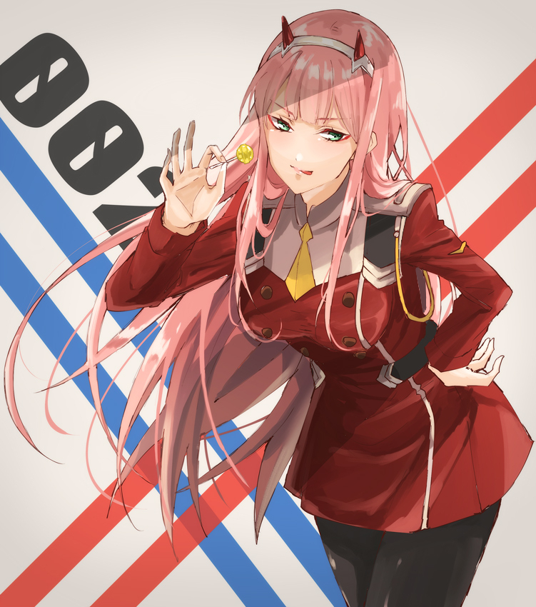 zero two (darling in the franxx) drawn by oonishi369