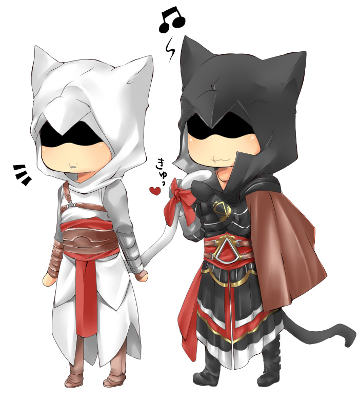 ezio auditore da firenze and altair ibn la-ahad (assassin's creed ii and 1 more) drawn by kaede_rintou