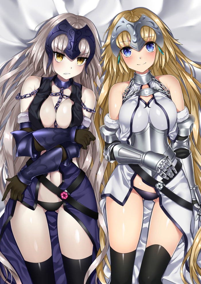 jeanne d'arc and jeanne d'arc alter (fate and 1 more) drawn by komazuki_(komaworks240)