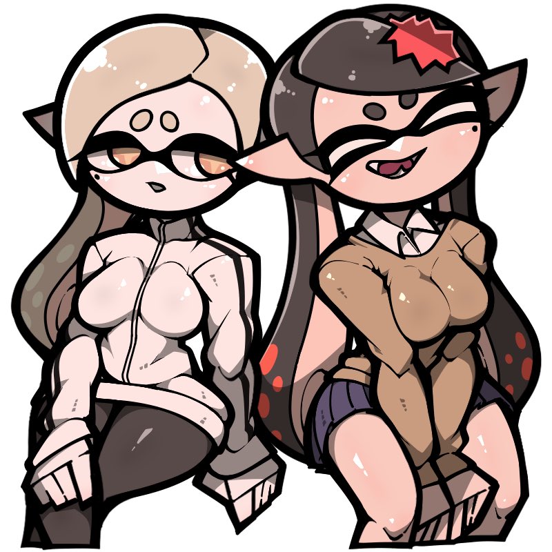 callie and marie (splatoon and 1 more) drawn by name_omoitukan2