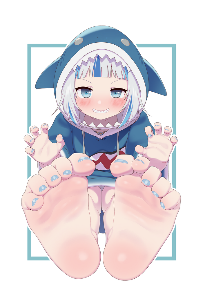gawr gura (hololive and 1 more) drawn by maidforge