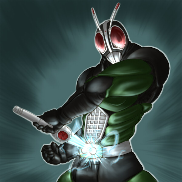 kamen rider black rx (kamen rider and 1 more) drawn by irisu_haniwa