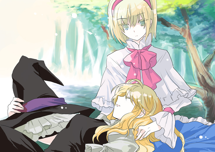 kirisame marisa and alice margatroid (touhou) drawn by a4_(shellbard)