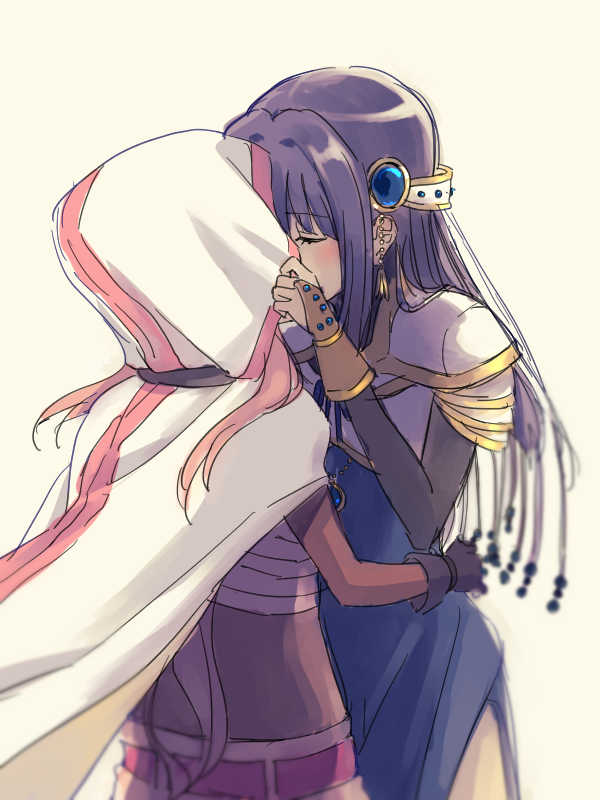 tamaki iroha and nanami yachiyo (mahou shoujo madoka magica and 1 more) drawn by jitsuni_ii_i