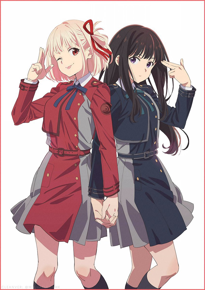nishikigi chisato and inoue takina (lycoris recoil)