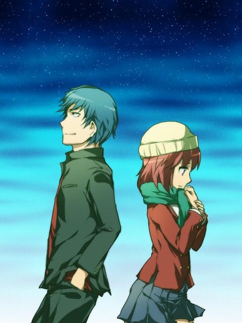 takasu ryuuji and kushieda minori (toradora!) drawn by liht098hue