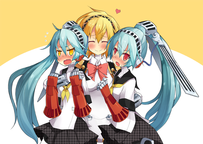 aigis and labrys (persona and 2 more) drawn by arashiya