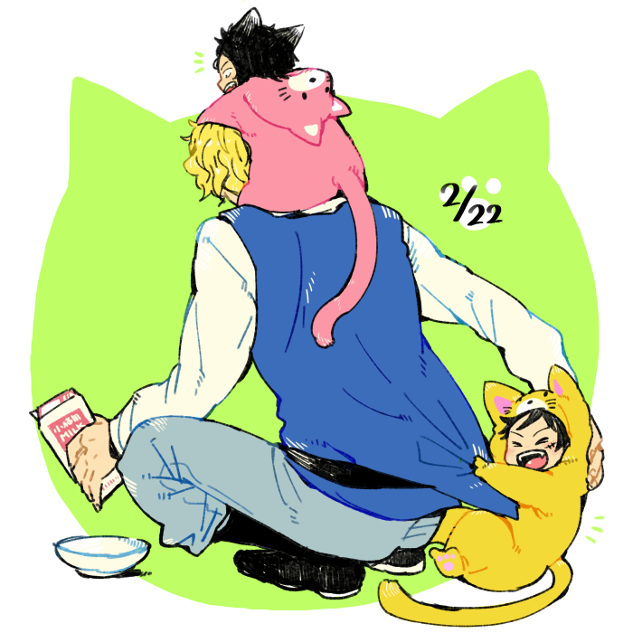 monkey d. luffy, portgas d. ace, and sabo (one piece) drawn by itowo_(itowc)