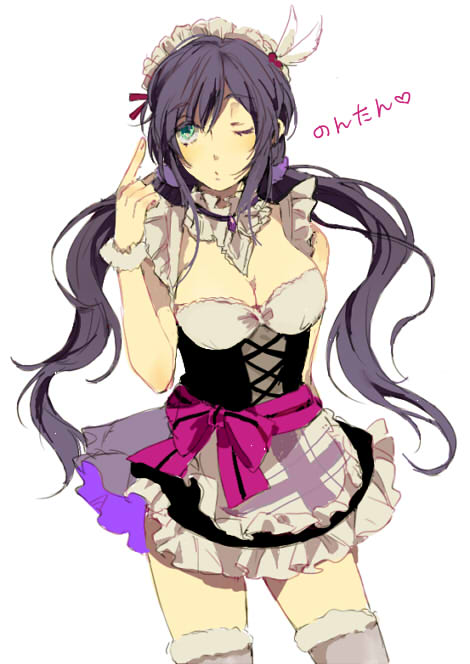 tojo nozomi (love live! and 1 more) drawn by moi_(kun)