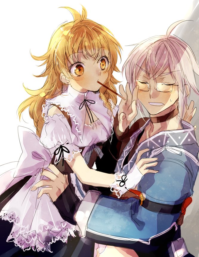 kirisame marisa and morichika rinnosuke (touhou) drawn by koma_midori