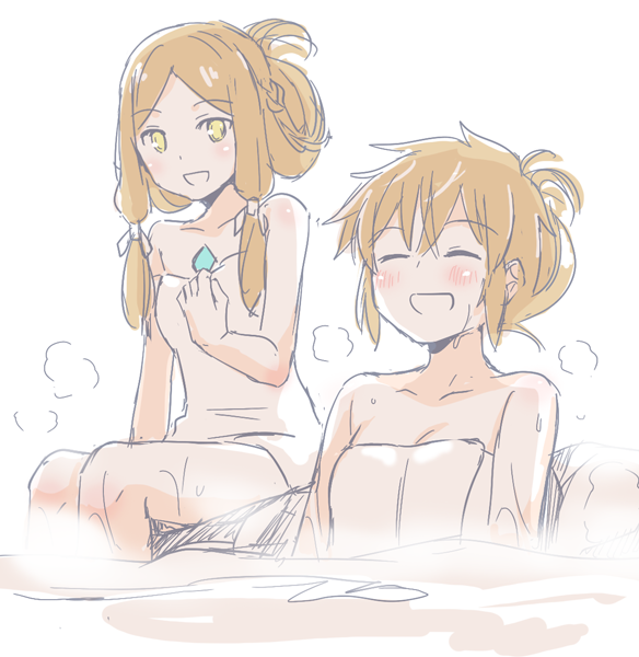 lora and fan la norne (xenoblade chronicles and 2 more) drawn by mizuki_riko