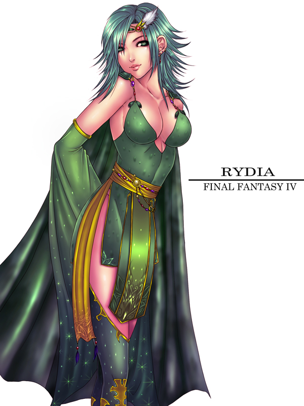 rydia (final fantasy and 1 more) drawn by momoman_(pink_voltage)