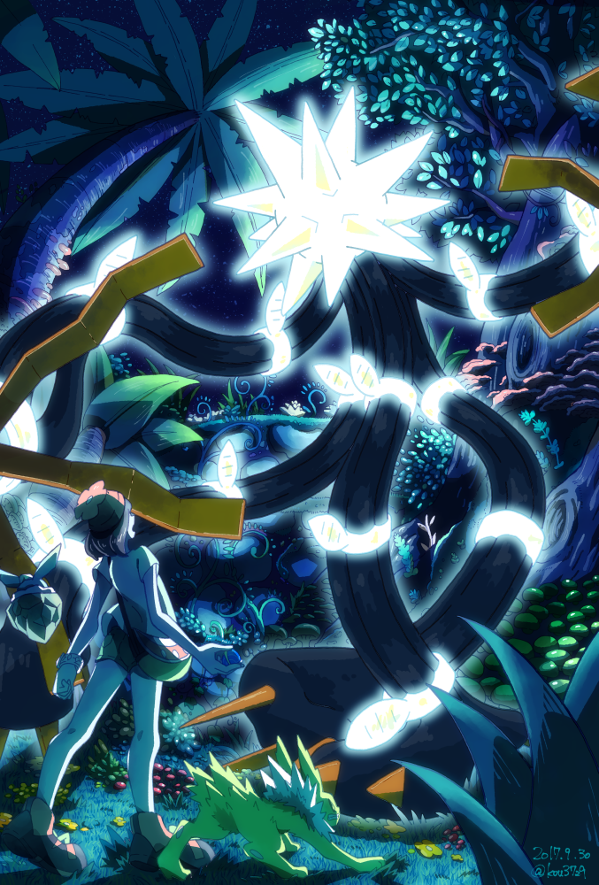 selene, jolteon, xurkitree, and carbink (pokemon and 1 more) drawn by kou_osmtaka