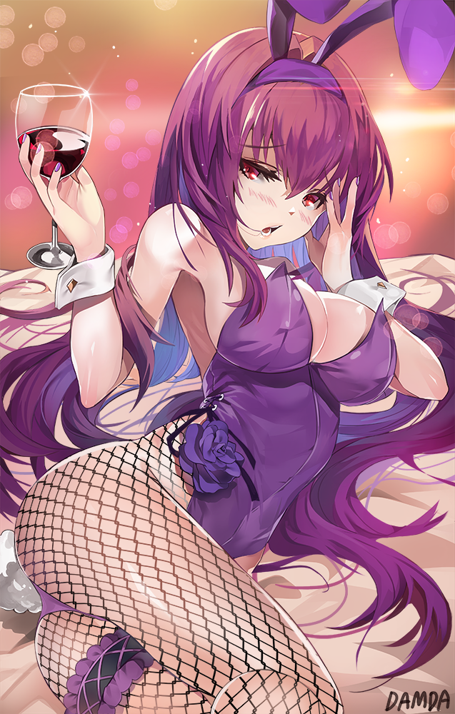scathach (fate and 1 more) drawn by damda