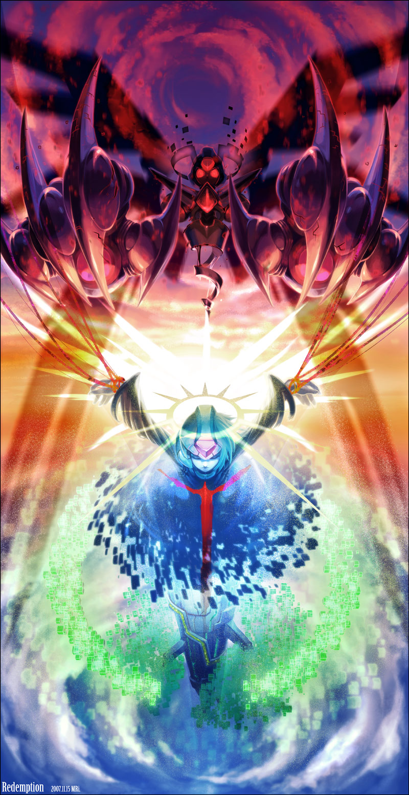 x, cyber elf x, and copy x (mega man and 2 more) drawn by mri