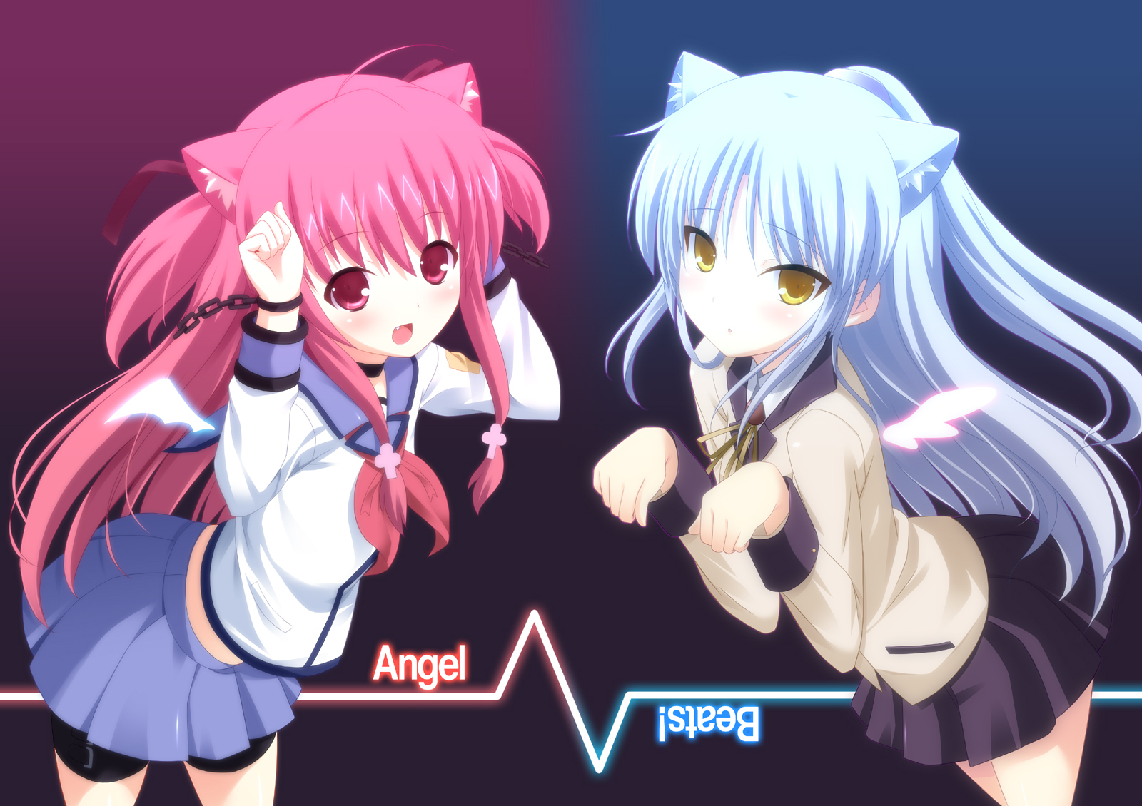 Tenshi And Yui Angel Beats Drawn By Nectar Fujiya Danbooru Tenshi And Yui Angel Beats Drawn By Nectar Fujiya Danbooru